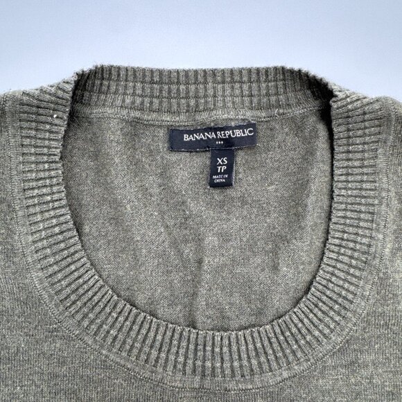 Banana Republic olive green Winter Blend Wool Cashmere blend Sweater X small - Picture 4 of 6